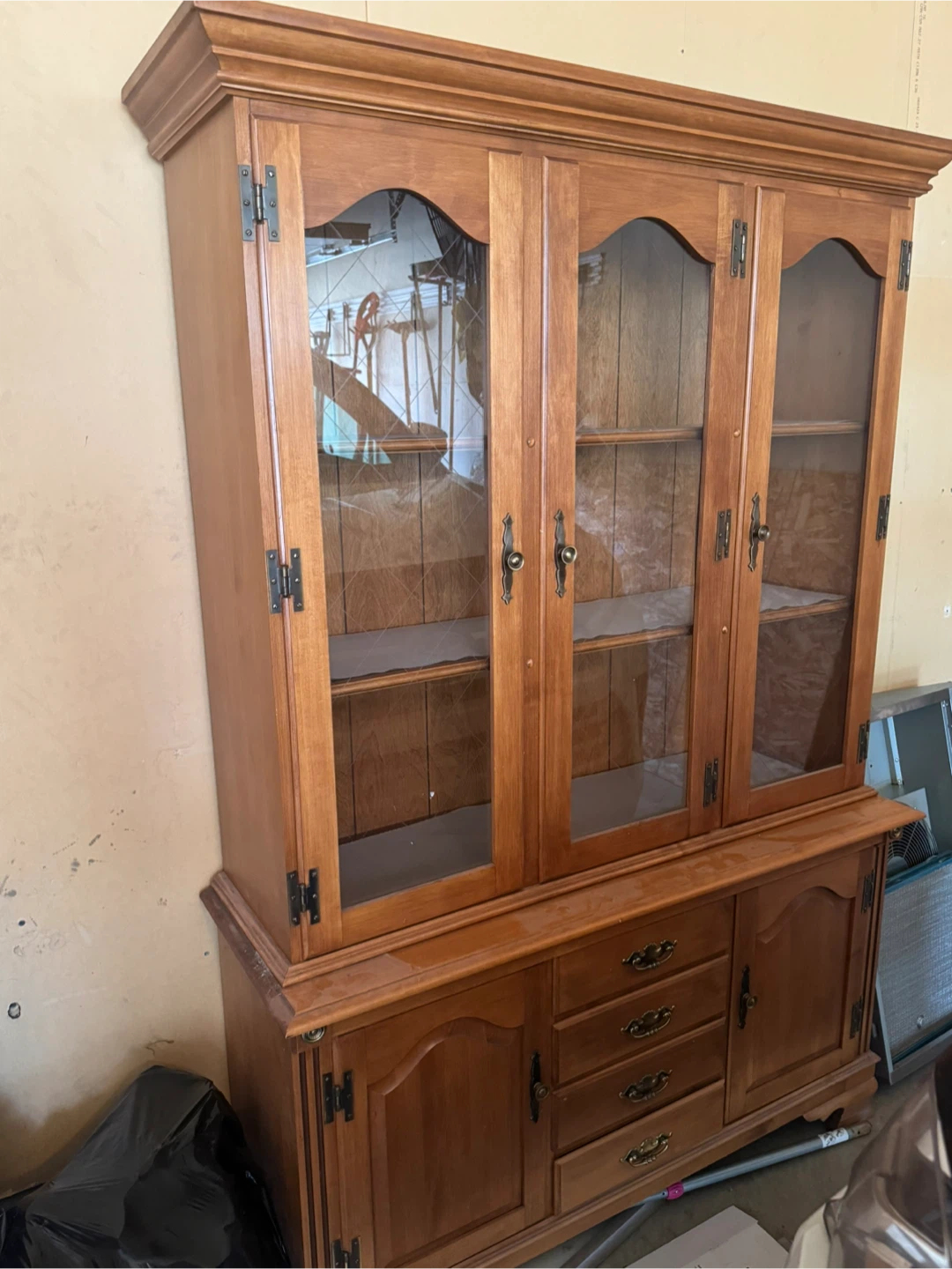 Wooden China Cabinet and Hutch