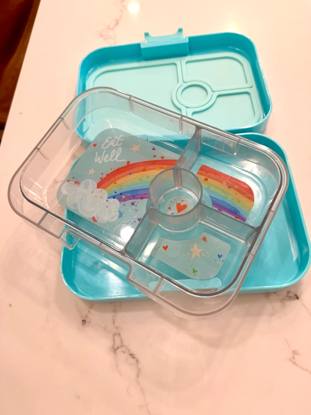 YUMBOX Bento Lunch Box - Aqua Rainbow - photo 3