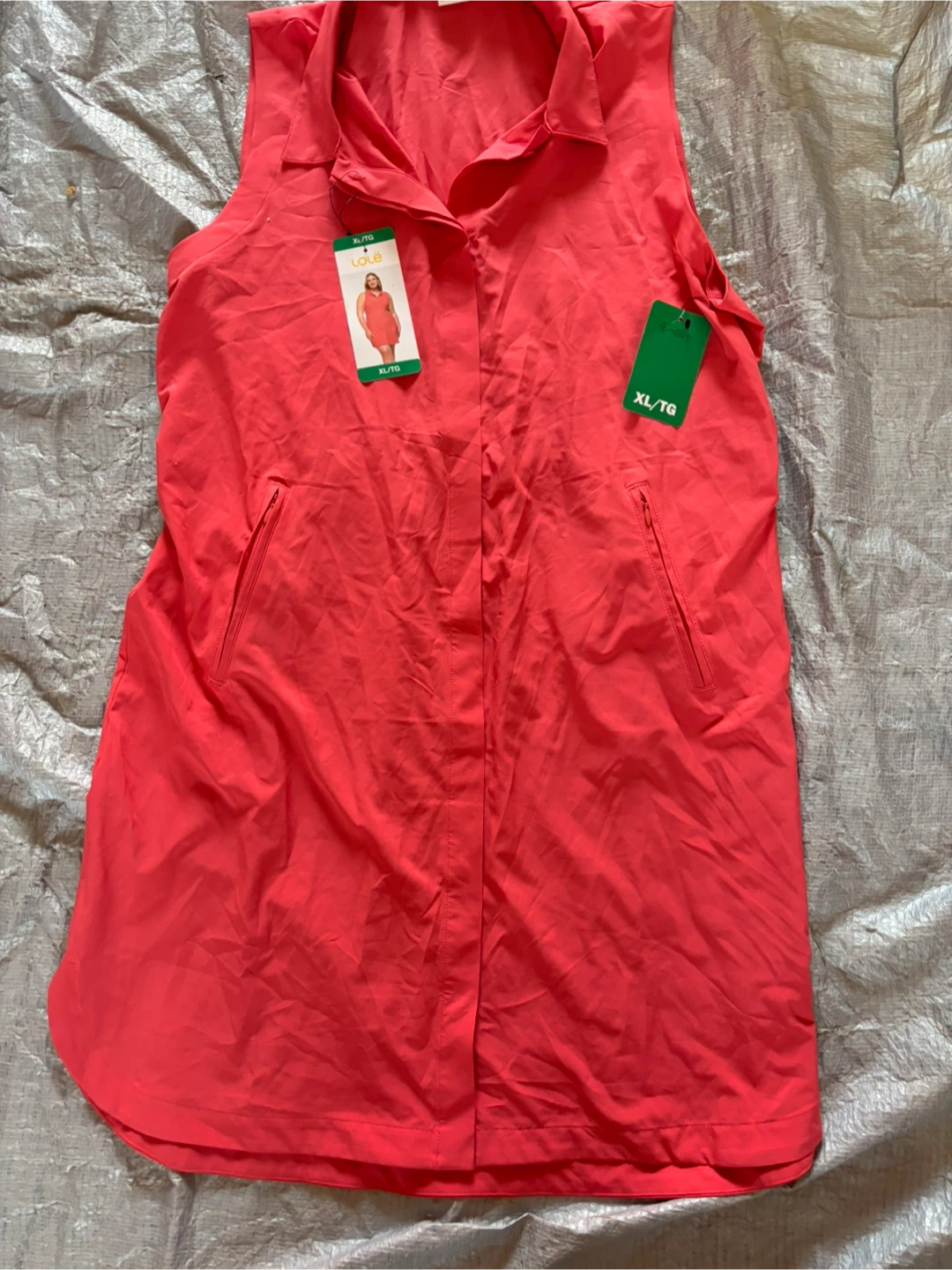 Lole Ladies Shirt Dress XL/TG Coral