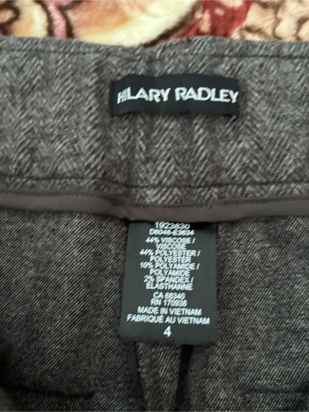 Hilary Radley Grey Trousers Size 4 - photo 2