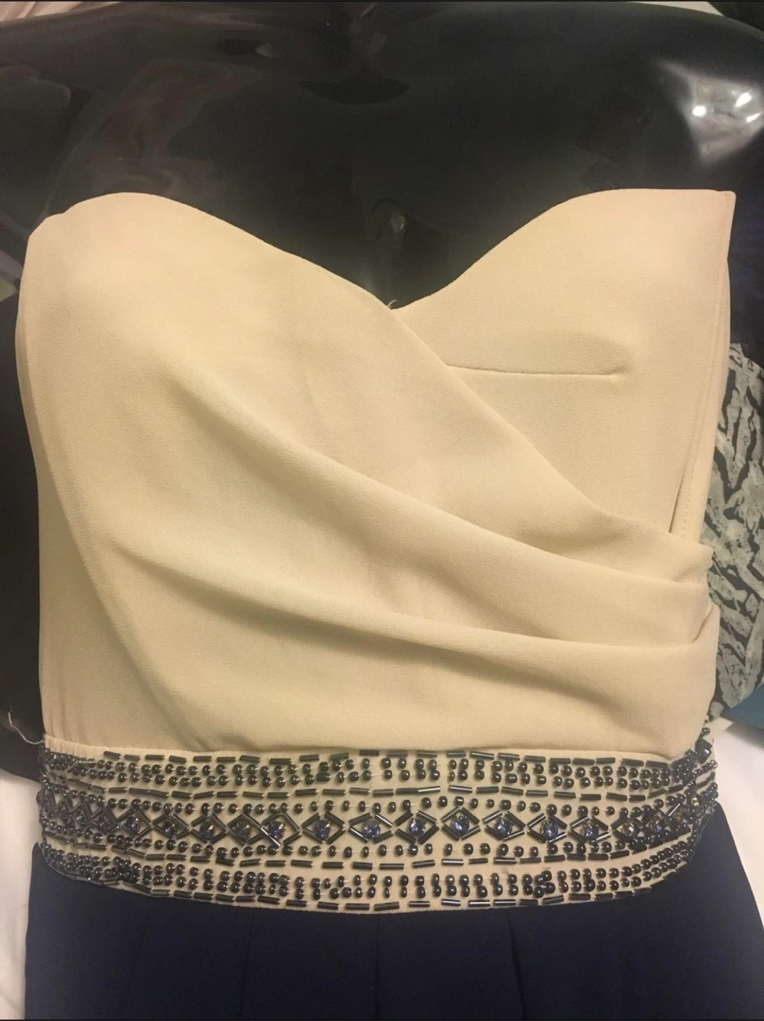 Strapless Two-Tone Formal Dress - photo 2