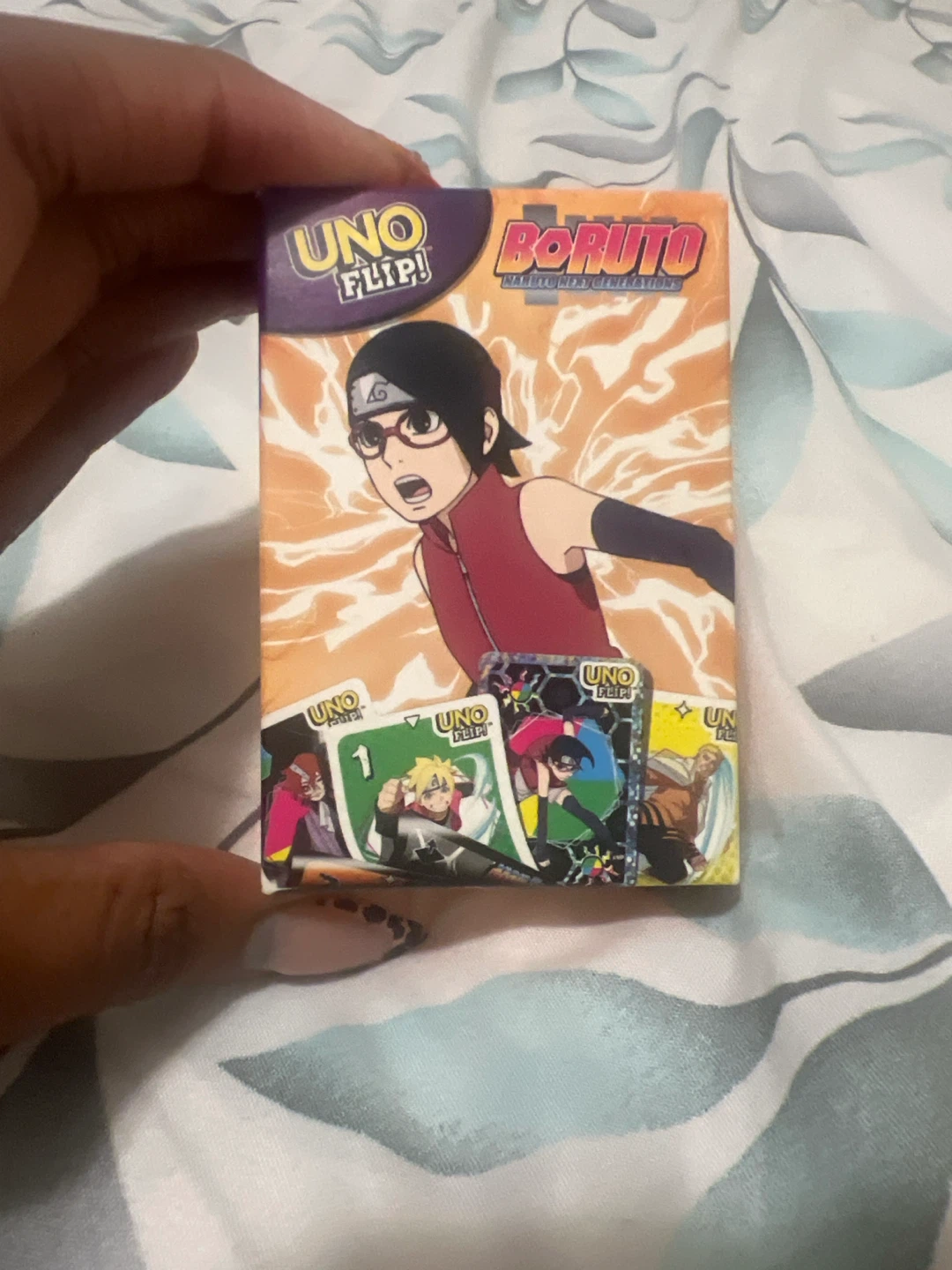 LIMITED EDITION ‼️Mattel UNO Flip! Boruto Card Game