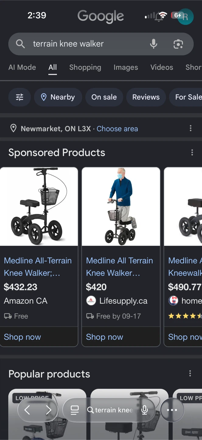 Medline All-Terrain Knee Walker