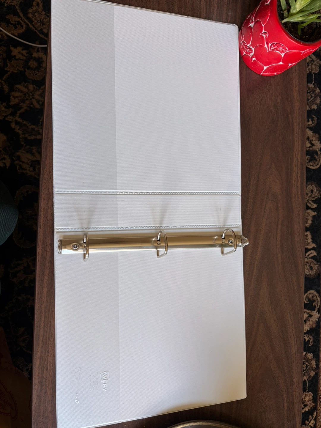 Avery White 3-Ring Binders x5