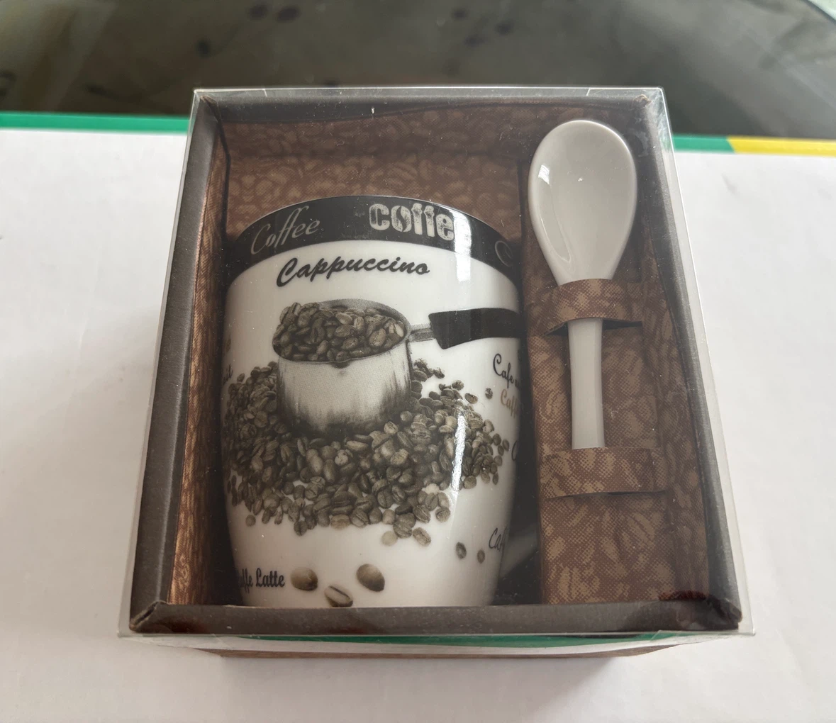 Cappuccino Mug with Spoon Set