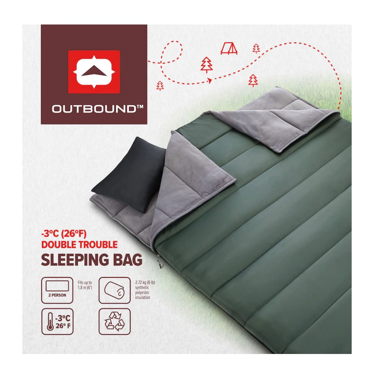 Outbound Double Trouble Sleeping Bag