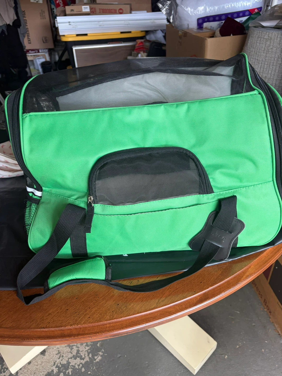 Green and Black Pet Carrier Bag - photo 2