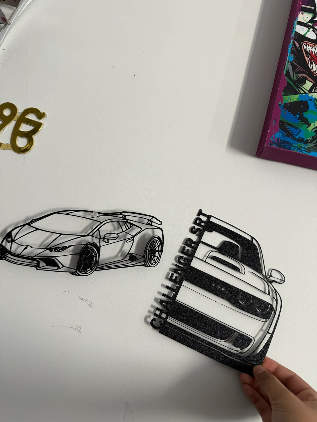 Dodge Challenger SRT and Lamborghini wall decor - photo 2