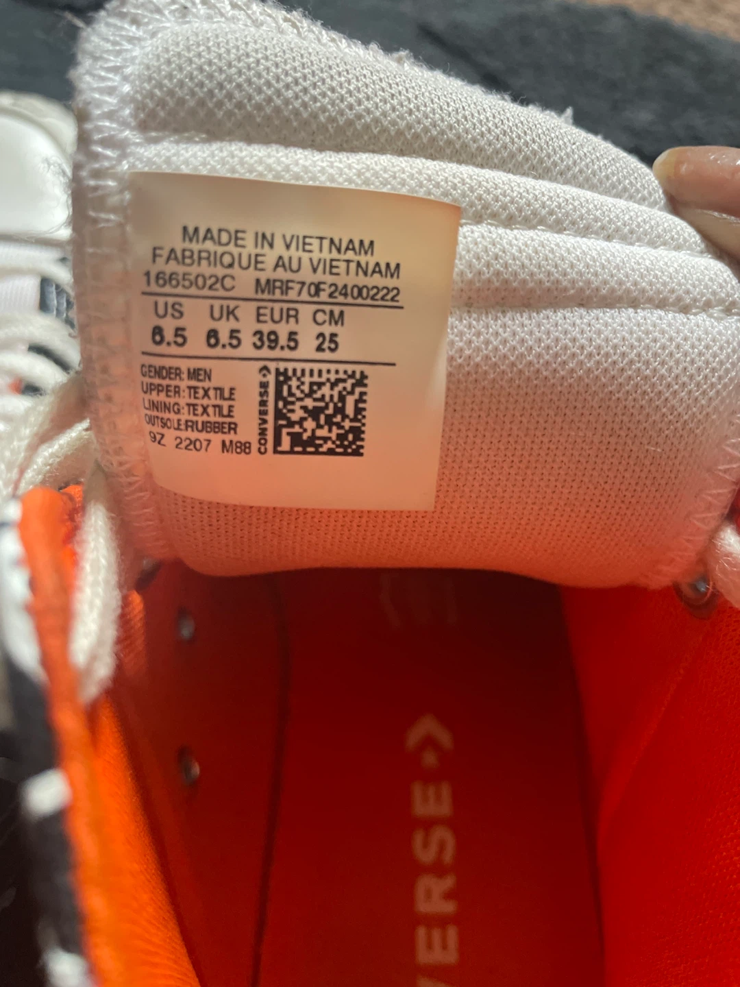 Converse "Not A Chuck" High Tops Black Orange White - photo 3