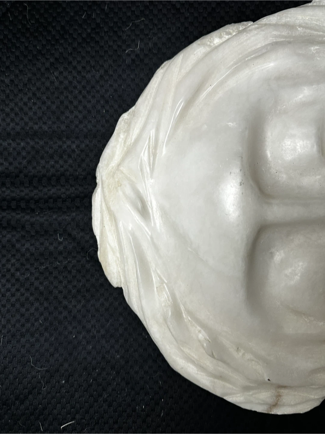 1979 Gerda Van Der Windt Carved White Marble Mask Art - photo 5
