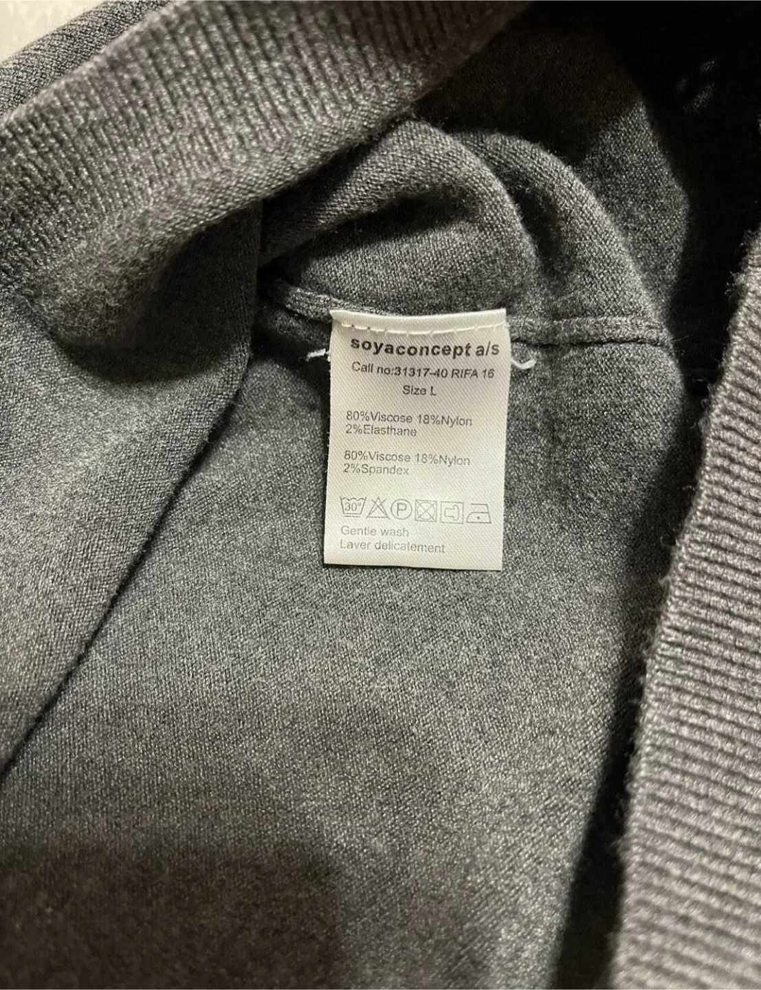 LADIES SOYACONCEPT GREY DRESS (Size Large) - photo 5