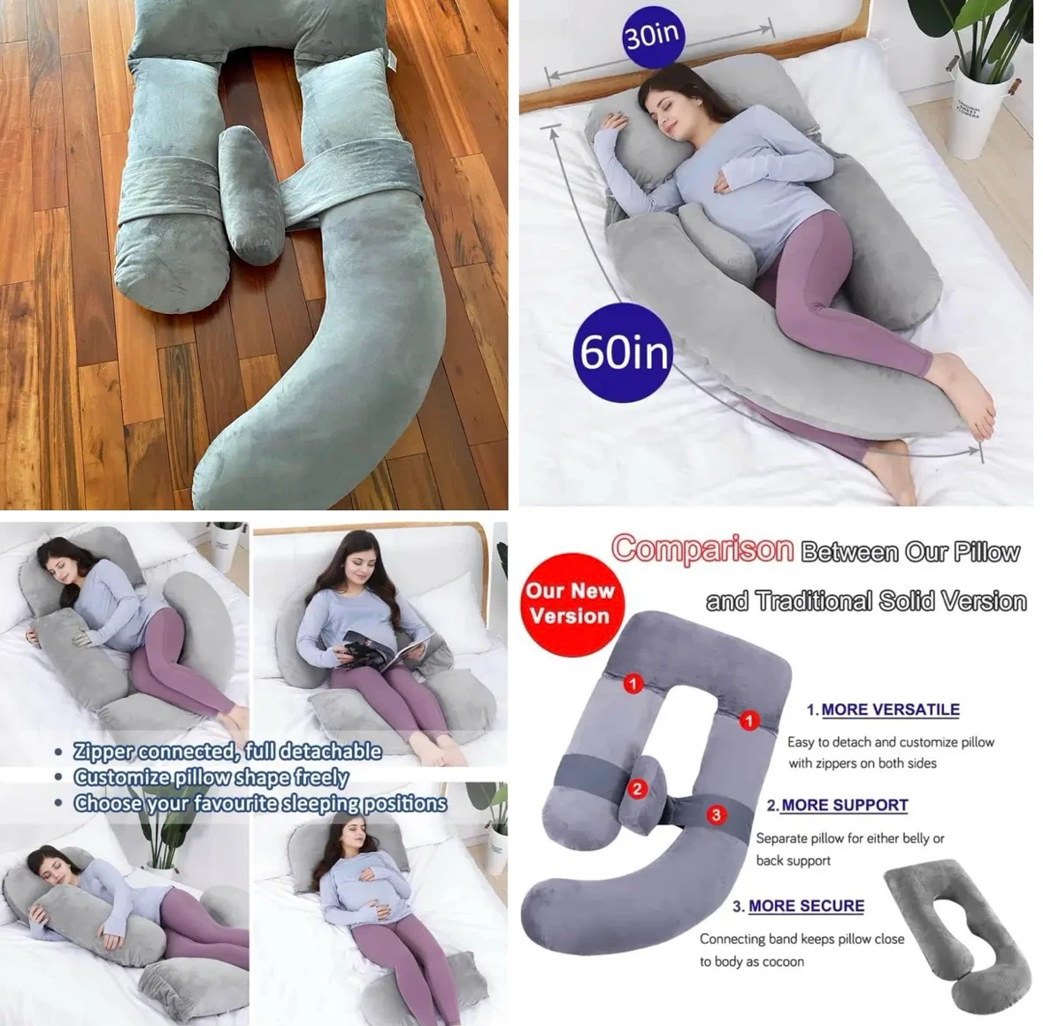 U-Shaped Pregnancy Pillow - photo 2