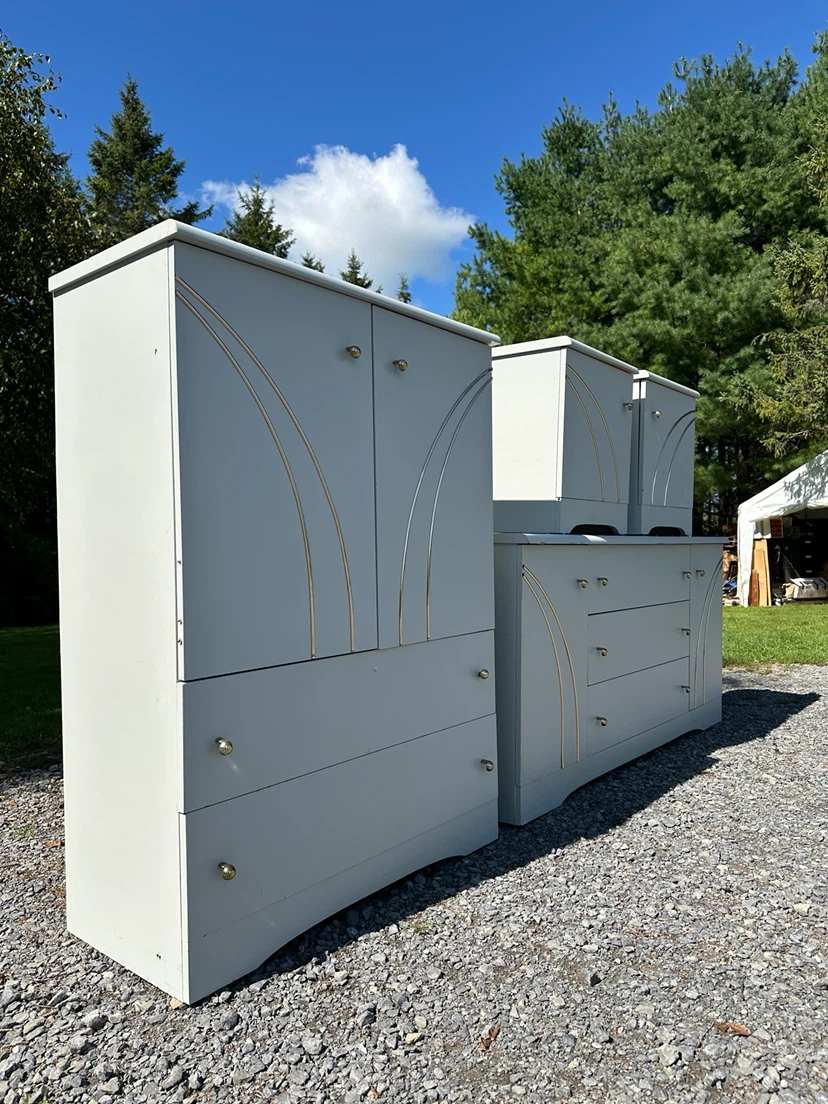 Vintage Meubles Norbec White Bedroom Dresser Set (CAN DELIVER) - photo 2