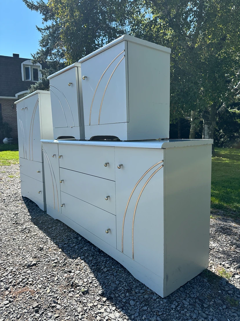 Vintage Meubles Norbec White Bedroom Dresser Set (CAN DELIVER) - photo 3