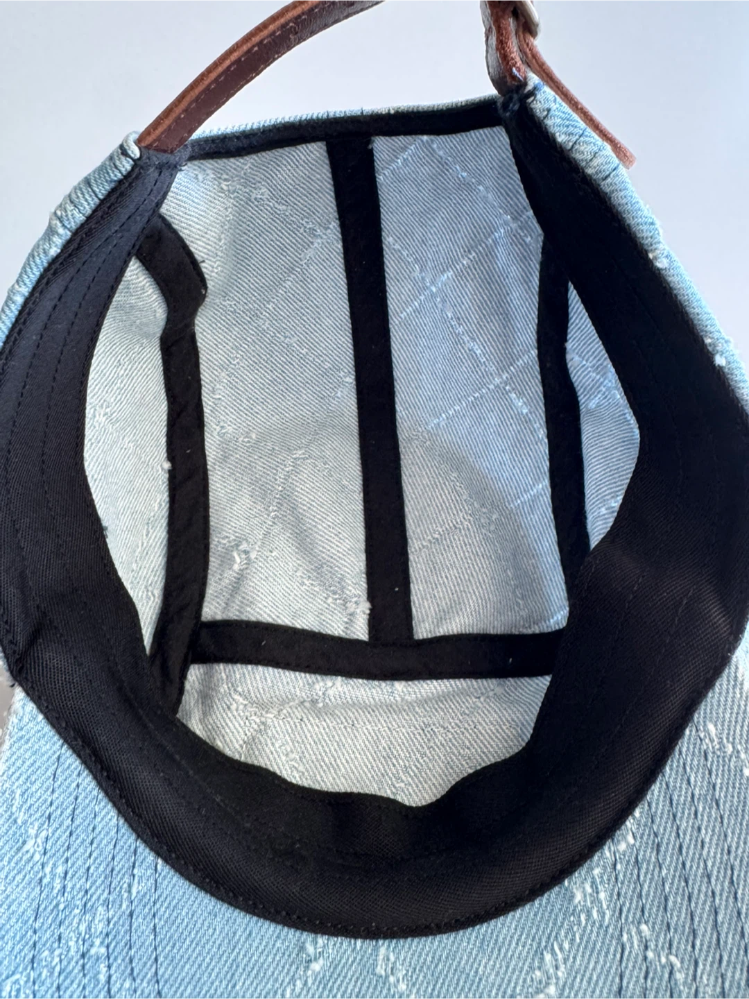 Supreme Punched Denim Camp Cap 'Blue' - photo 4