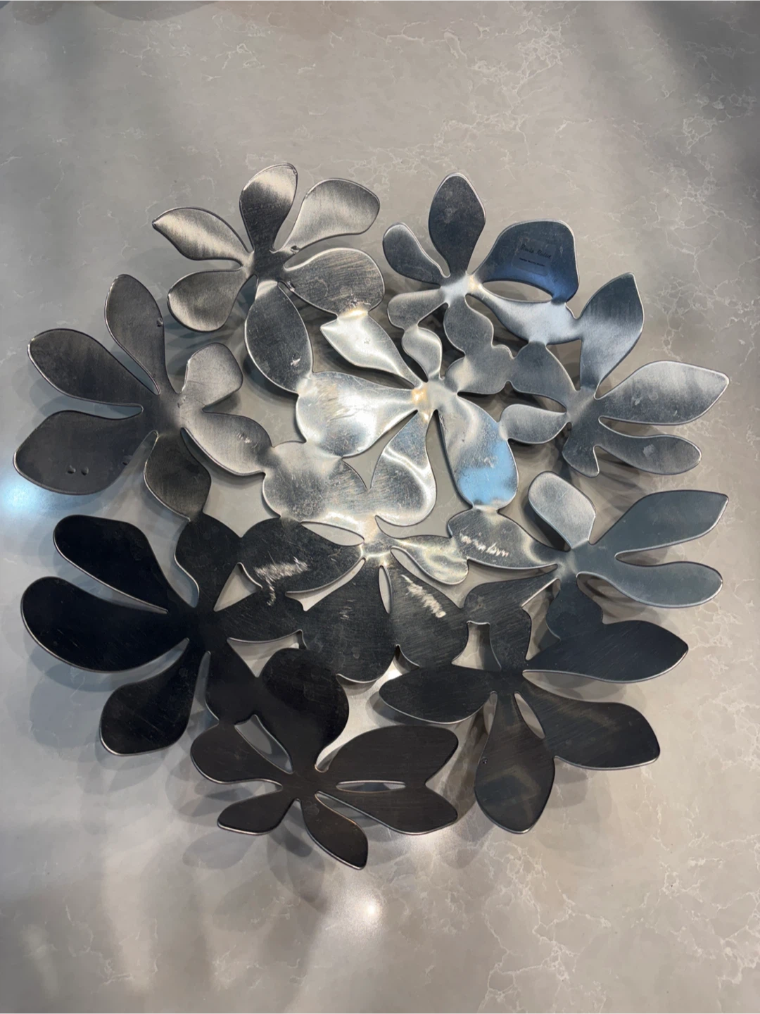 Decorative Metal Fruit Bowl