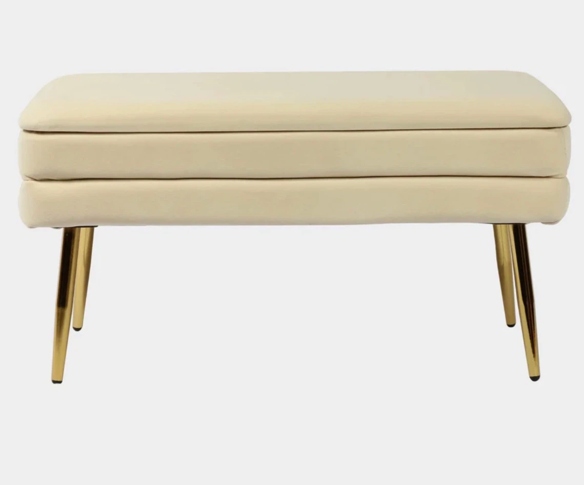 Velvet Storage Bench - photo 4