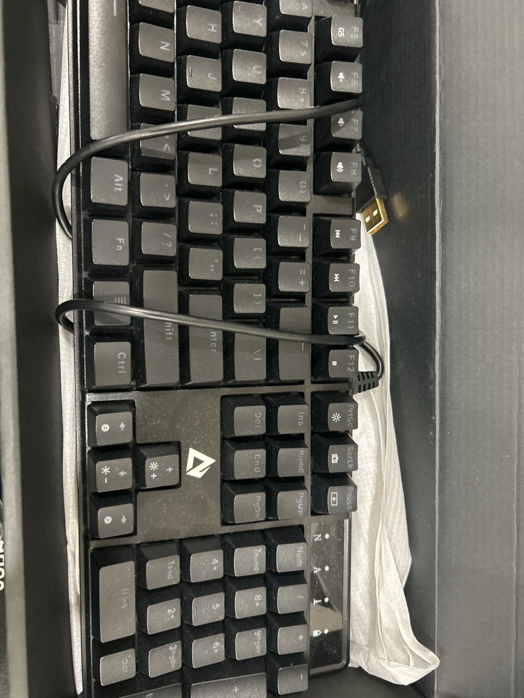 Black Wired Gaming Keyboard - photo 2