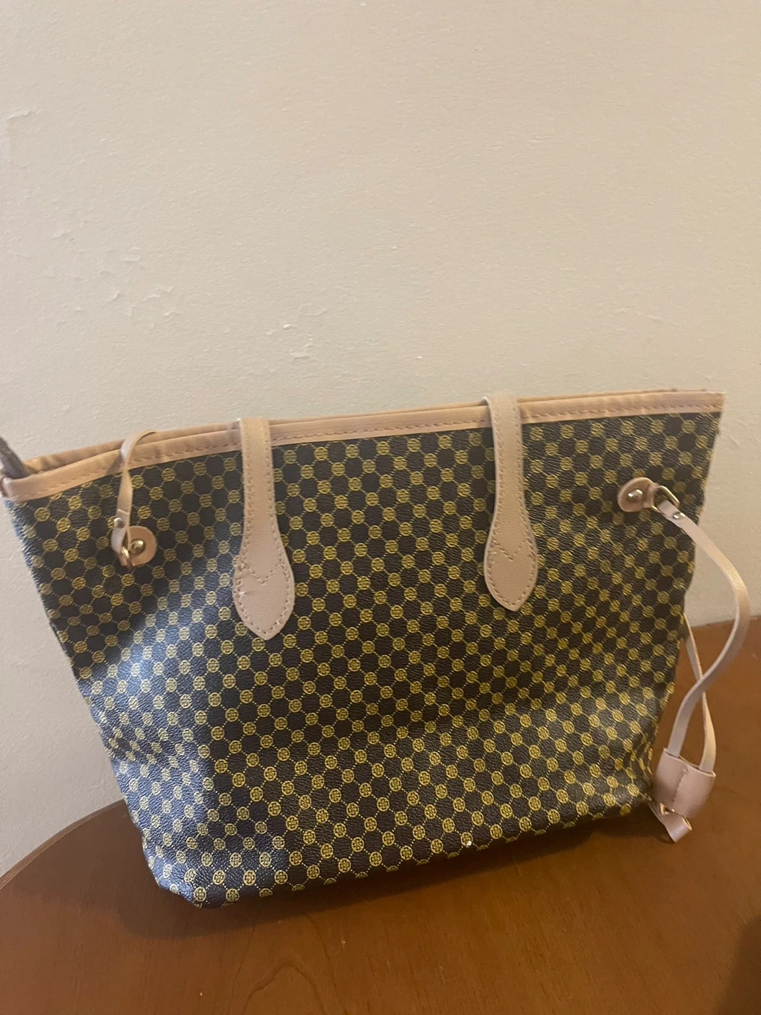 Tote Bag with Geometric Pattern - photo 2