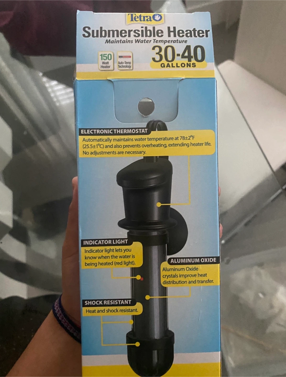 Aquarium heater 78F 150Watts 30-40G - photo 2