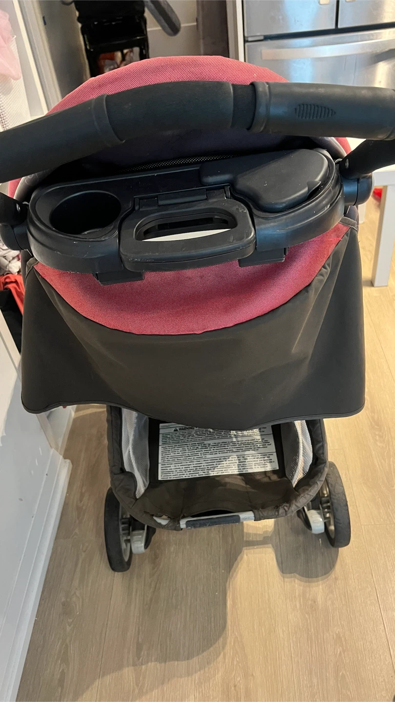 Chicco Red and Grey Baby Stroller