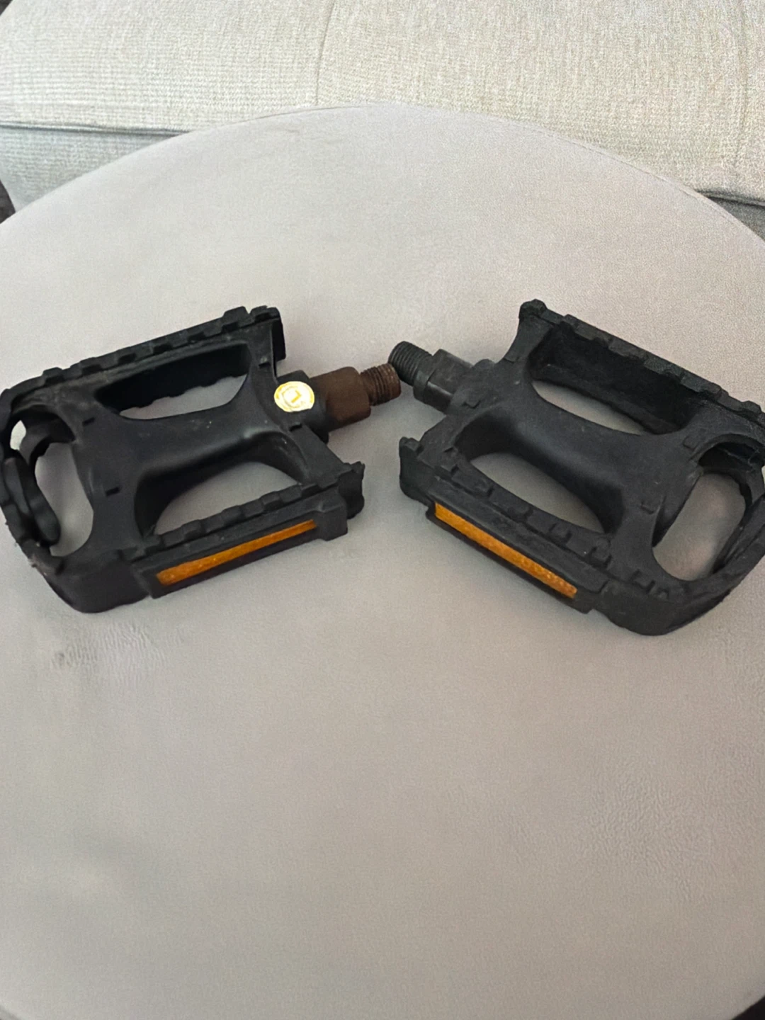 Set of Black Bicycle Pedals