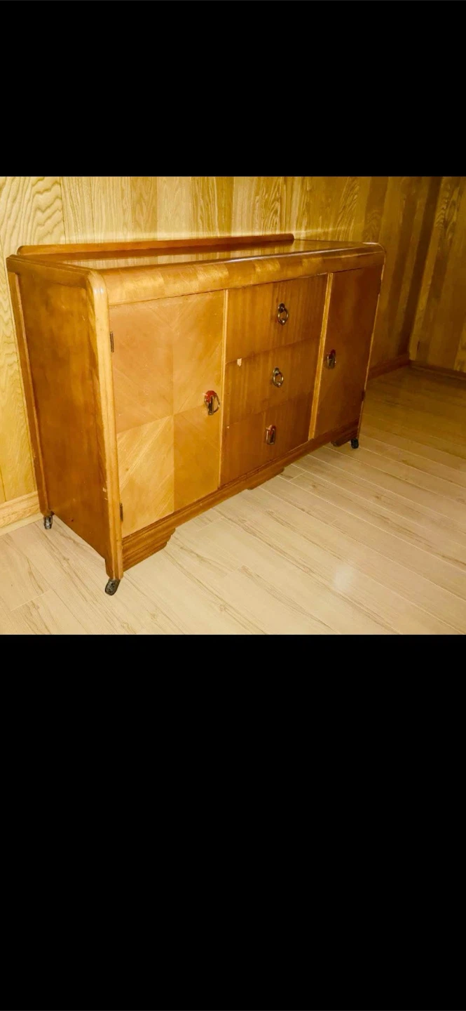 Art deco waterfall sideboard buffet - photo 2