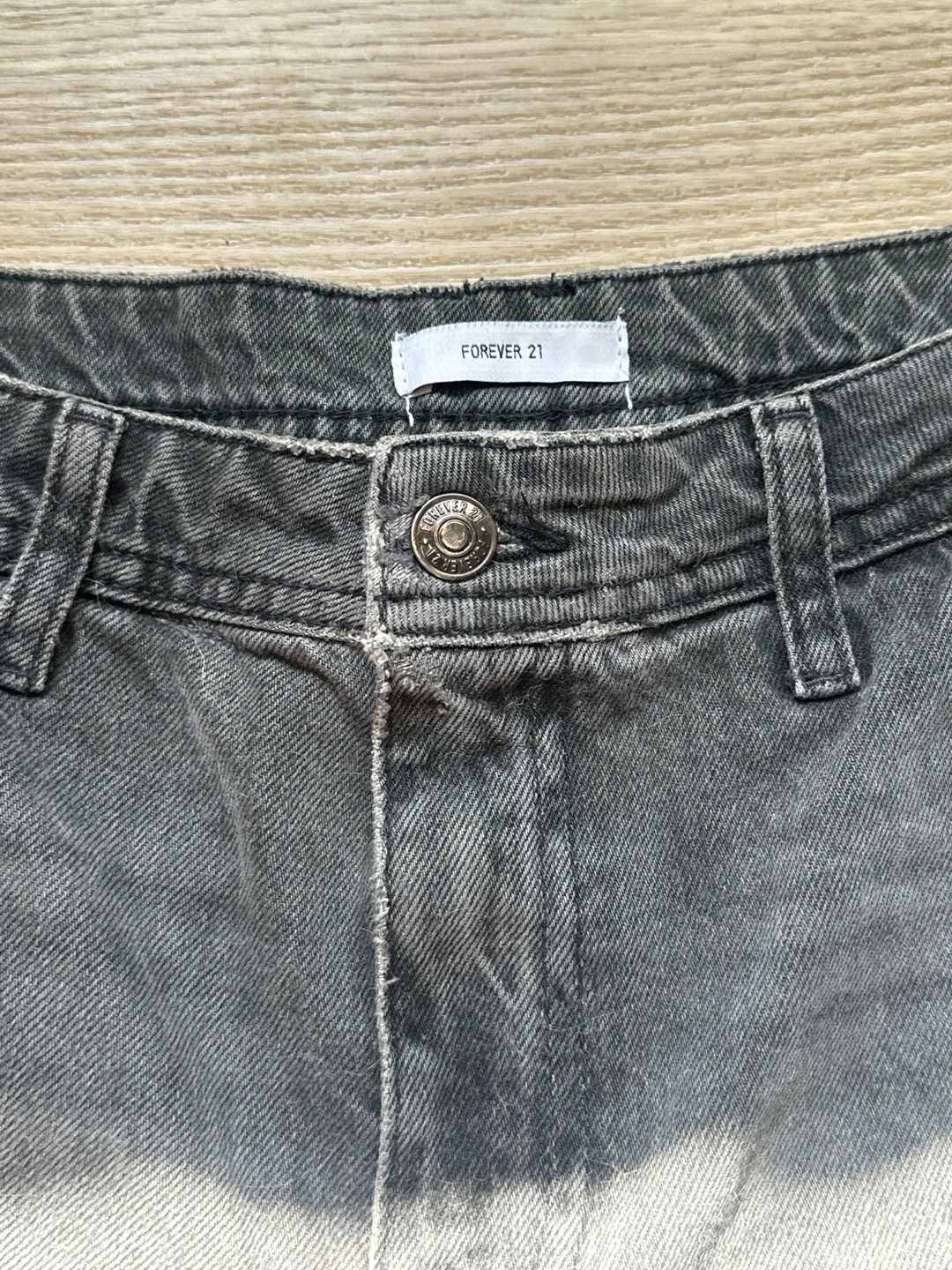 Forever 21 Grey Cargo Jeans Size 27 - photo 2