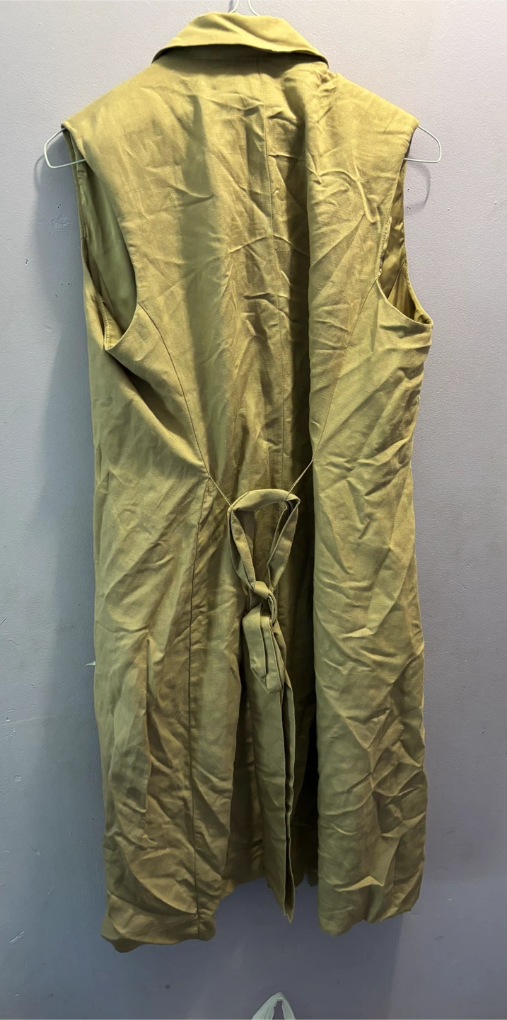 H&M Sleeveless Double-Breasted Vest - Tan - photo 3