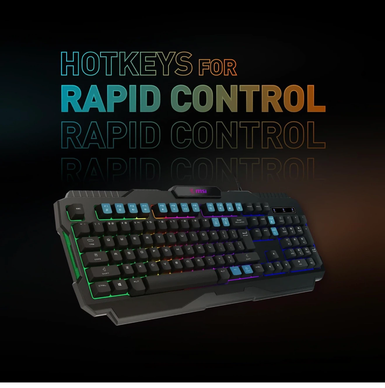 MSI Forge GK100 RGB Gaming Keyboard & Mouse Combo - photo 2