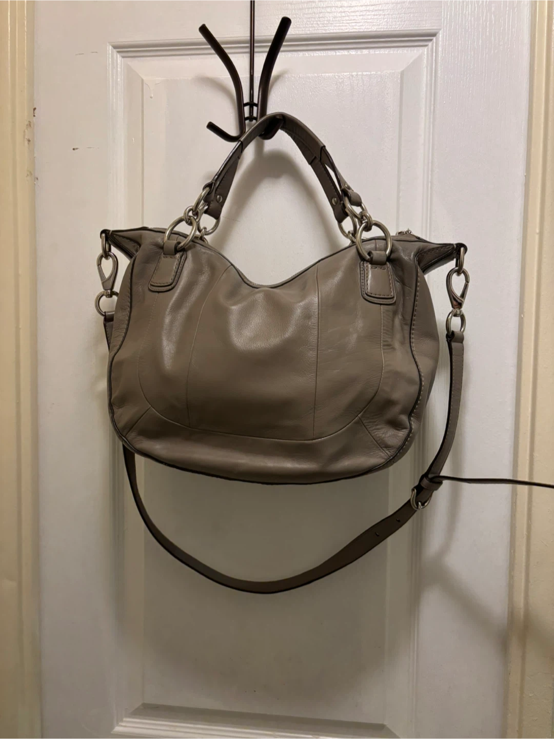 COACH Kristin Woven Leather Round Satchel - photo 2