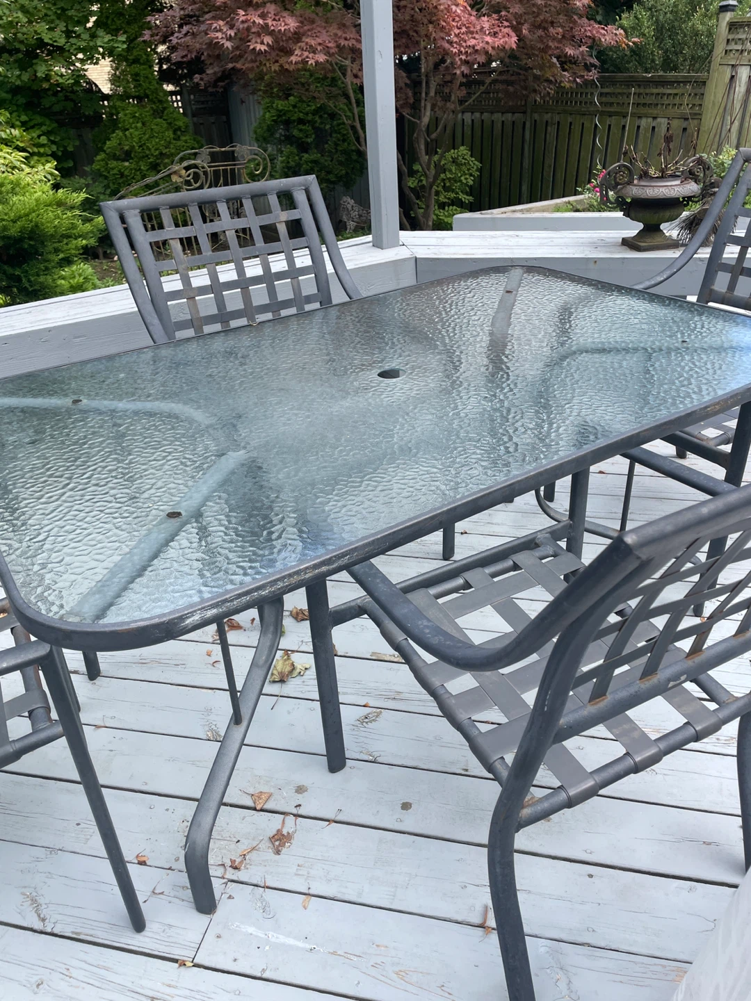 Outdoor Glass Top Dining Set - photo 2