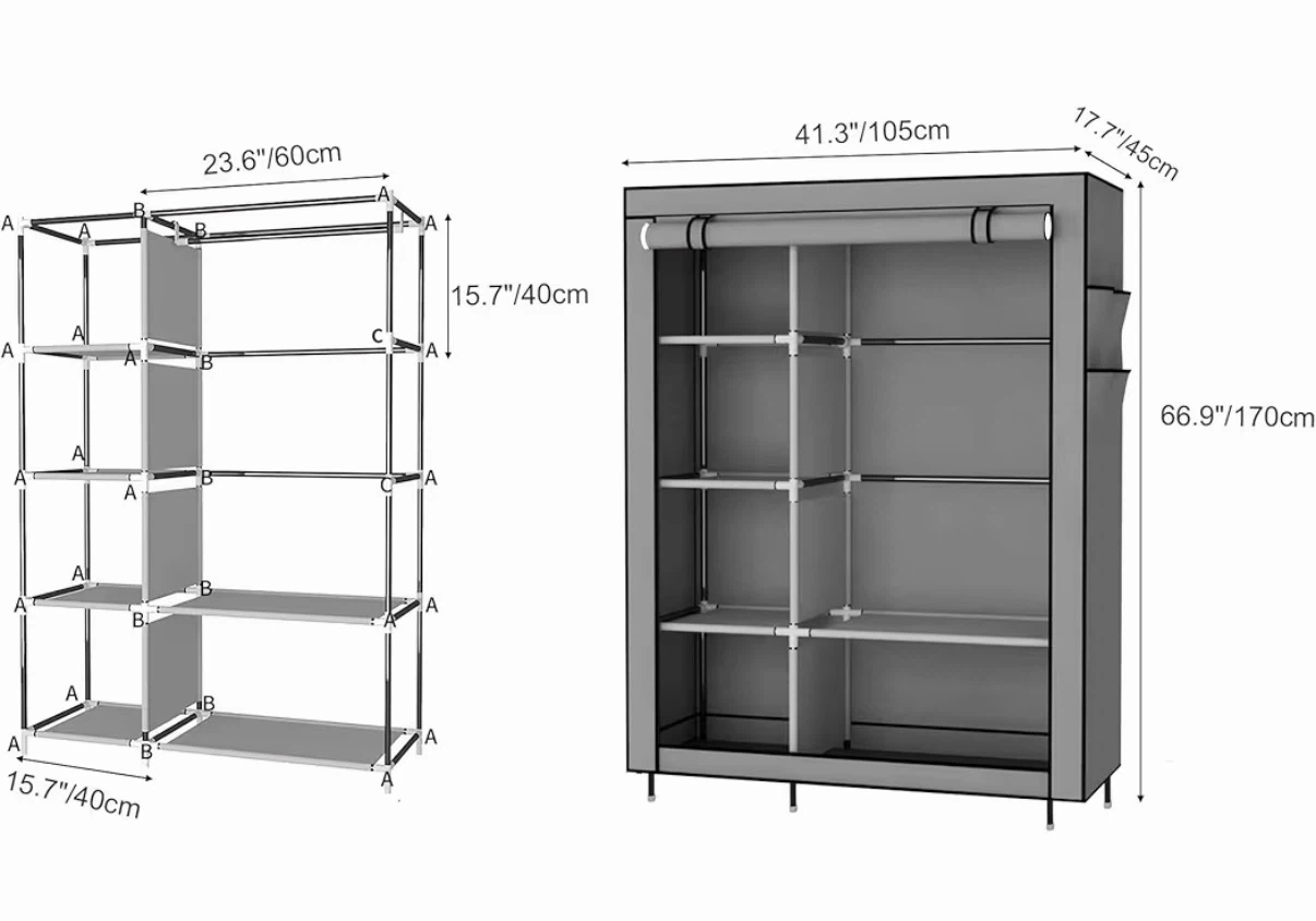 Portable Fabric Wardrobe Closet