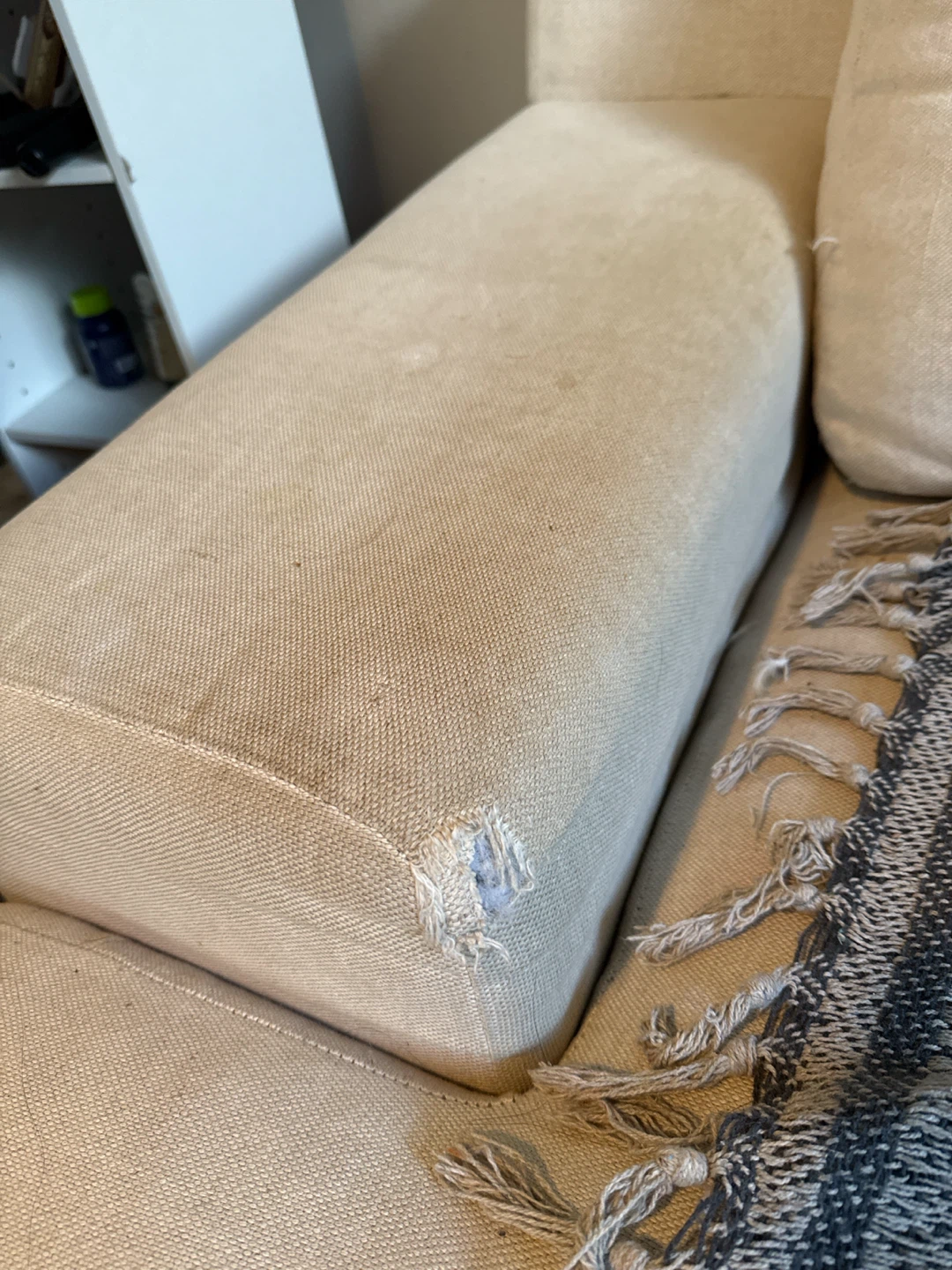 Beige Sofa with Removable Cushion Cover - photo 2