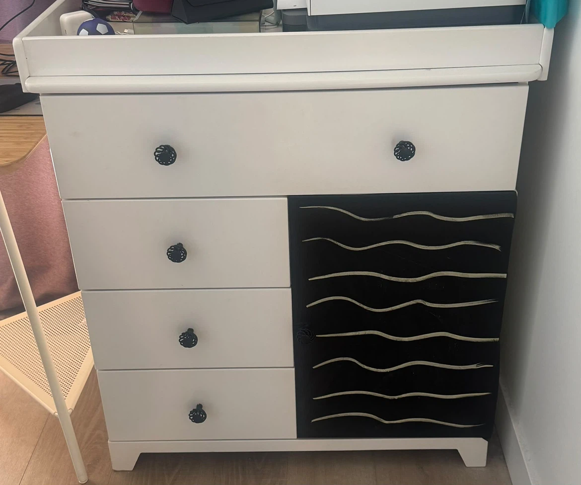 IKEA Changing Table with Drawers and Storage - photo 3