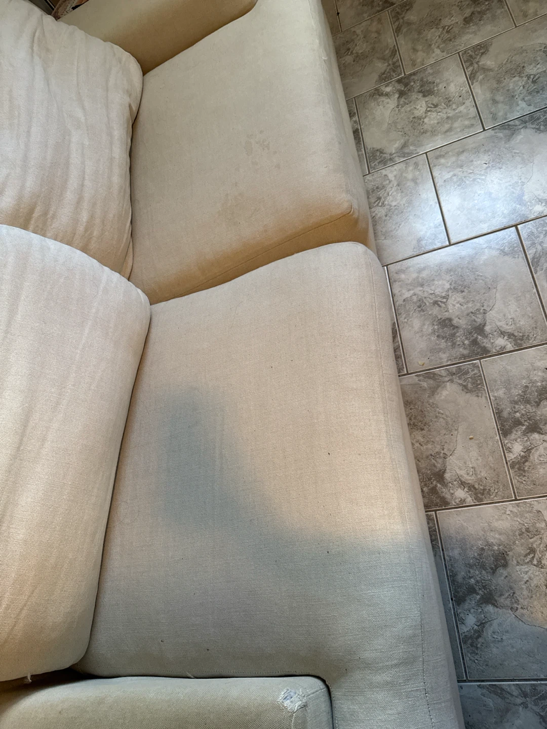Beige Sofa with Removable Cushion Cover - photo 5