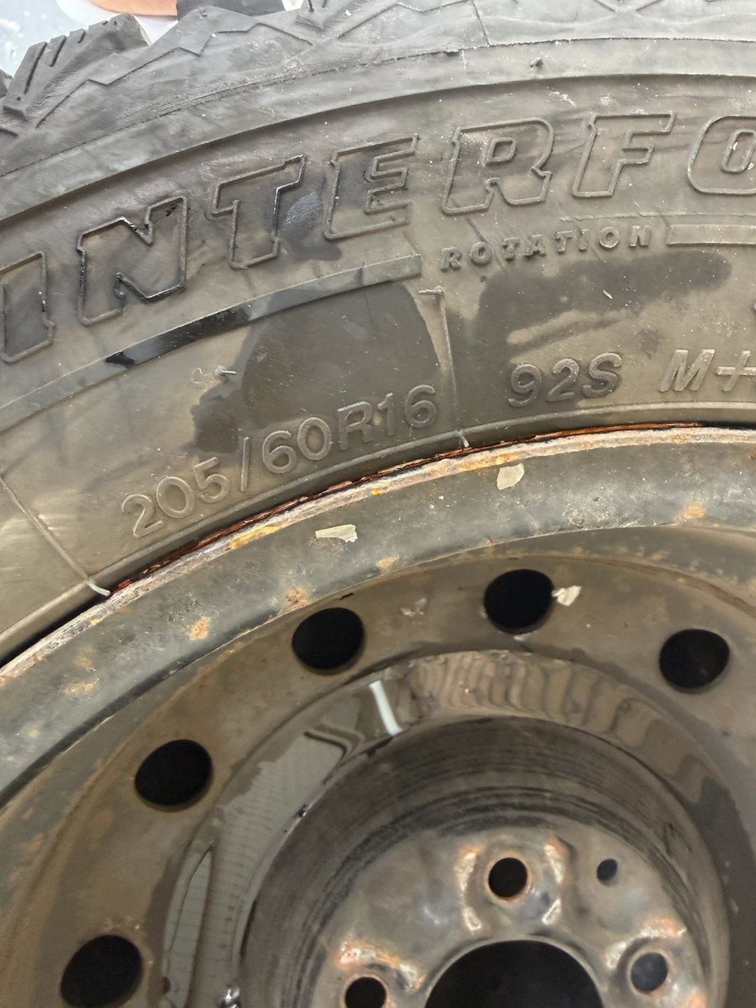 Winterforce 205/60R16 Winter Tires on Rims - photo 2