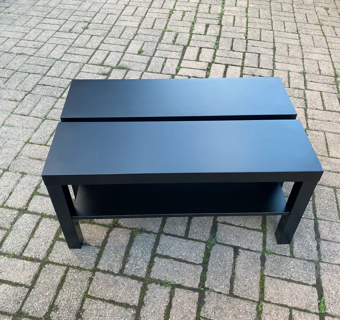 Like 🆕- IKEA Black Two-Tiered Coffee Table - $35 for 2 - photo 5