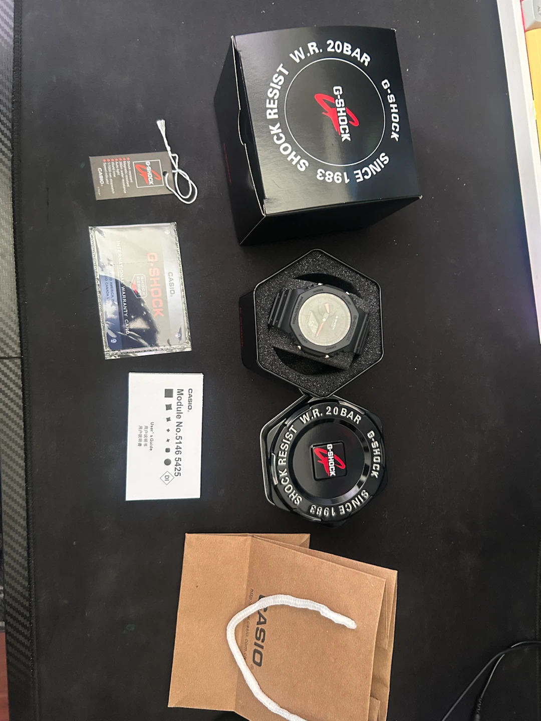 Casio G-Shock GA2100 Red and Black Timepiece