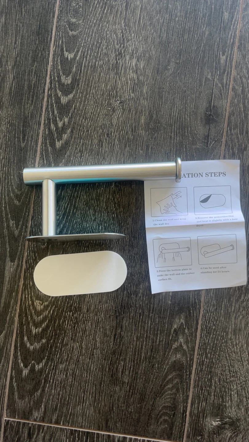 Adhesive Stainless Steel Toilet Paper Holder
