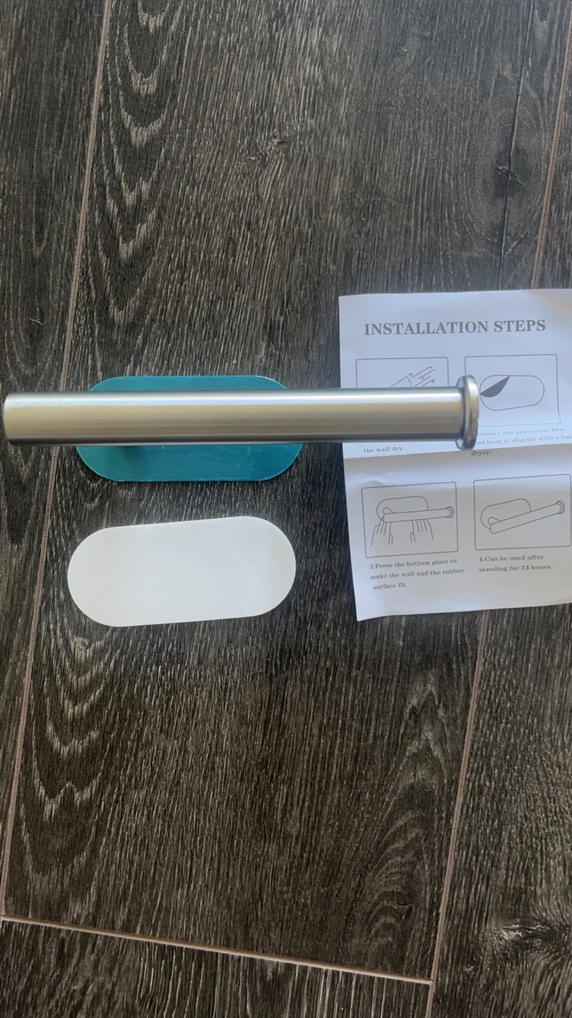 Adhesive Stainless Steel Toilet Paper Holder - photo 2