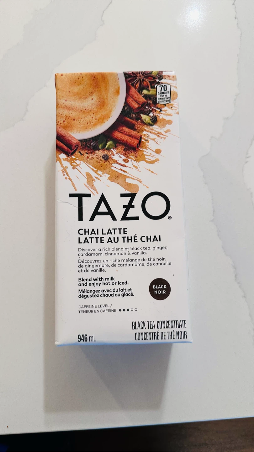 Tazo Chai Latte Black Tea Concentrate 946 mL