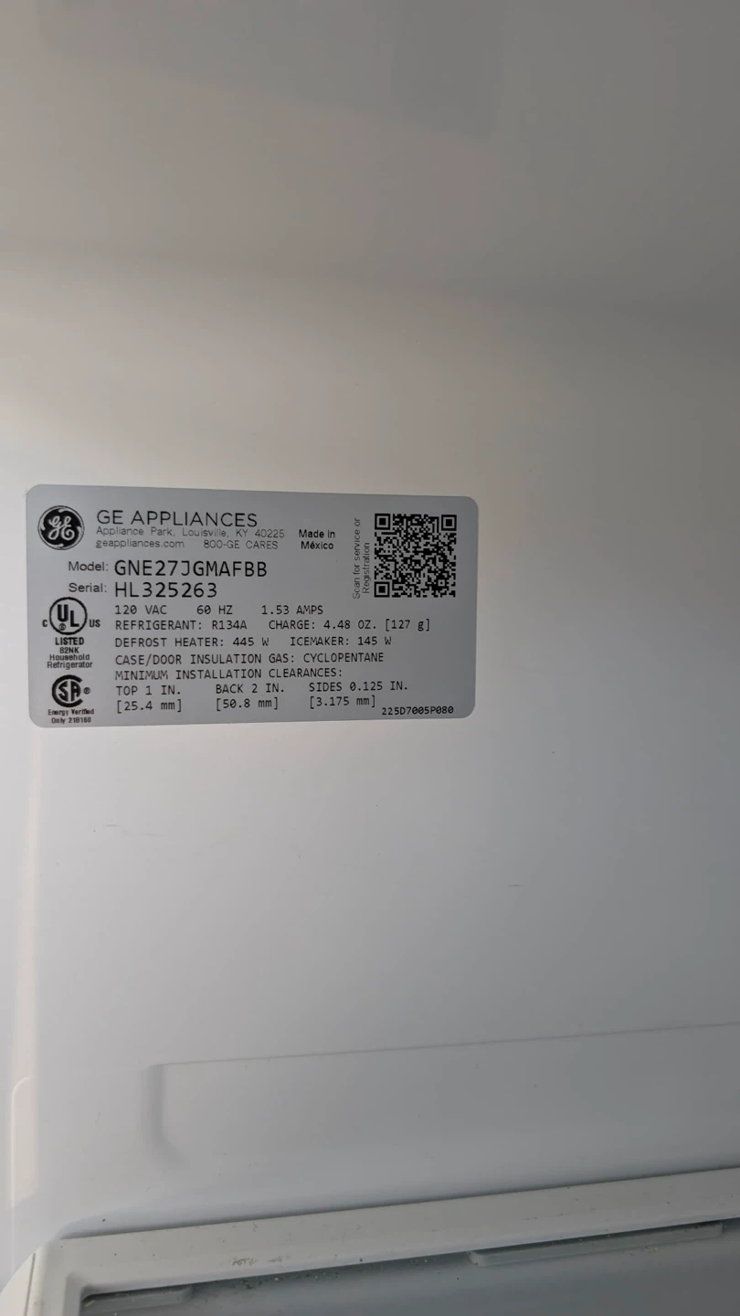 GE FRENCH DOOR REFRIGERATOR.  $60. OBO - photo 5