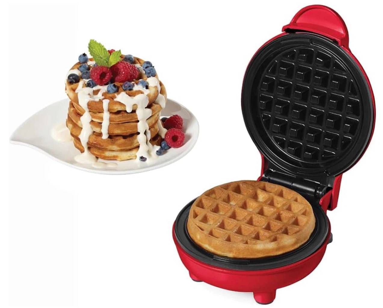 Dash Mini Waffle Maker - Red - photo 3