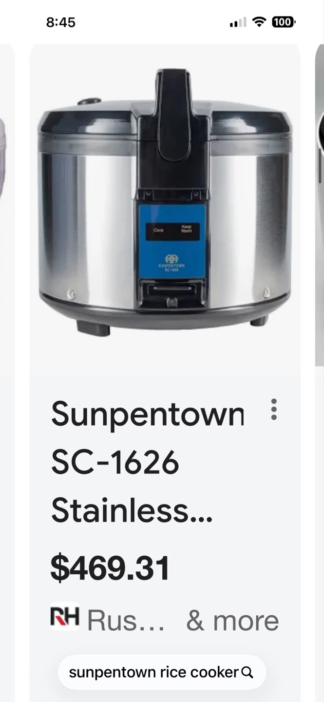 Sunpentown SC-1626 Rice Cooker - photo 4