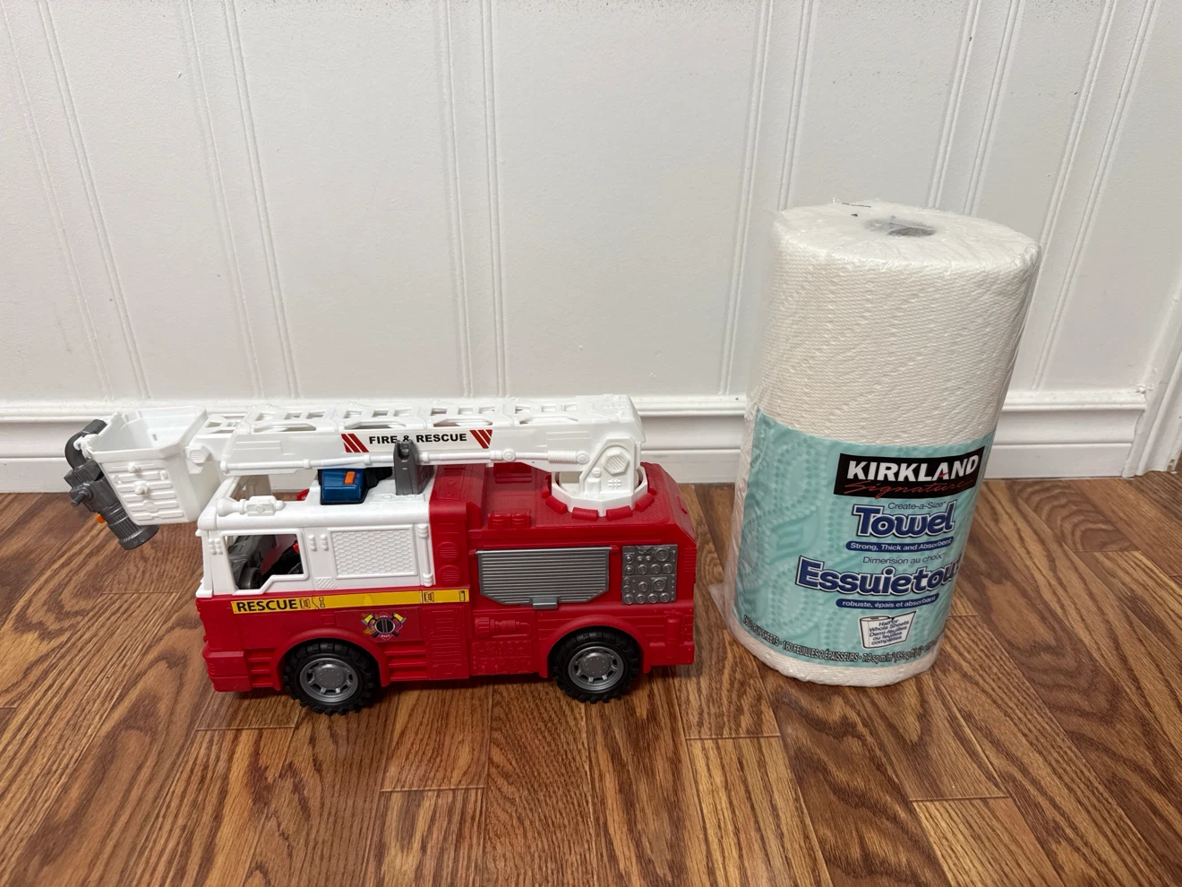 Toy Fire Truck with Rescue Figure