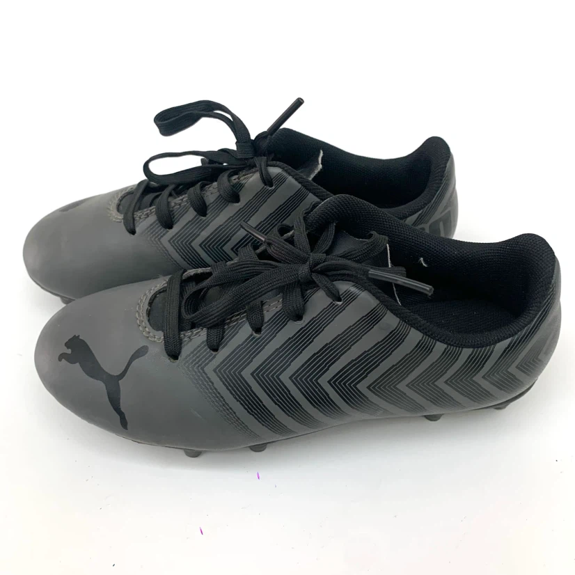 Kids Soccer Cleats Youth Size 13K Black Outdoor Soccer Shoes - photo 3
