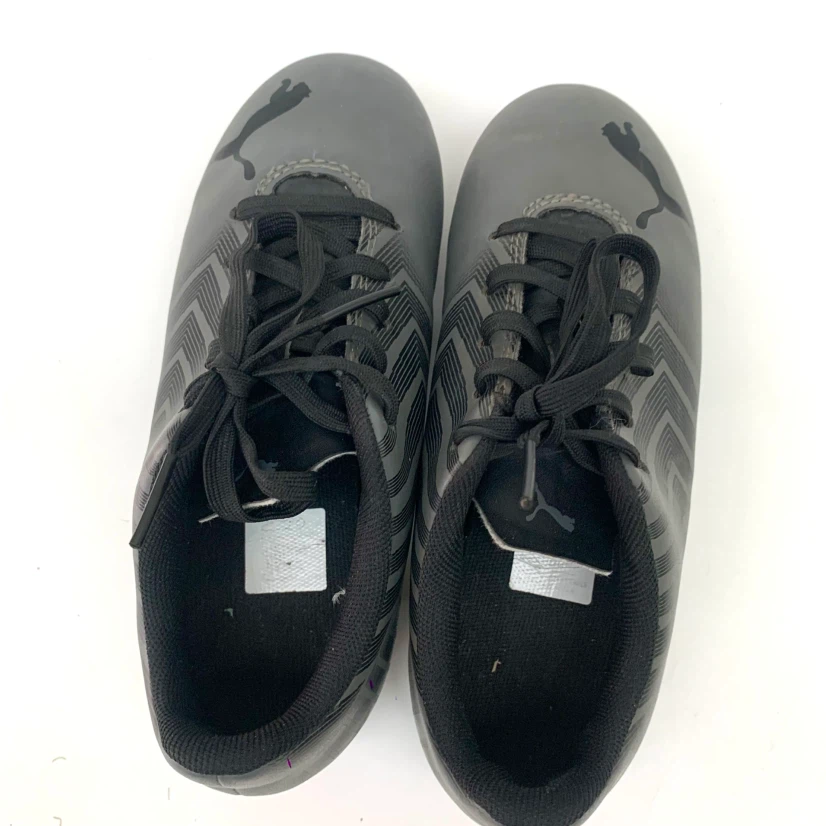 Kids Soccer Cleats Youth Size 13K Black Outdoor Soccer Shoes - photo 5