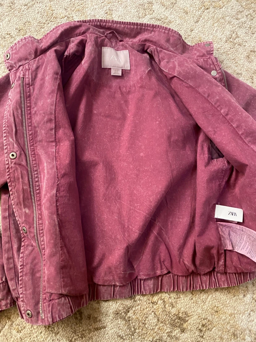 Zara Washed Pink Utility Jacket - photo 4