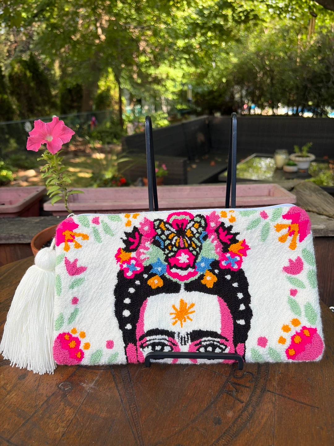 Stunning Hand-Made Frida Kahlo Tapestry Clutch